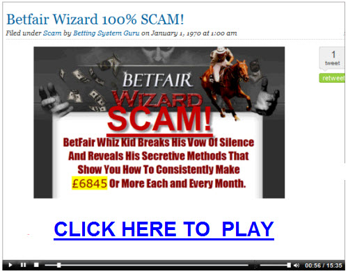 Betfair Wizard 100% SCAM!