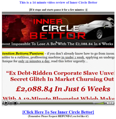 Inner Circle Bettor Review Scam?