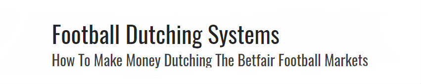 Football Dutching System Introduction